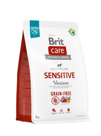 Brit Care Sensitive Geyik Etli ve Patatesli Tahılsız Köpek Maması 3 Kg + Temizlik Mendili