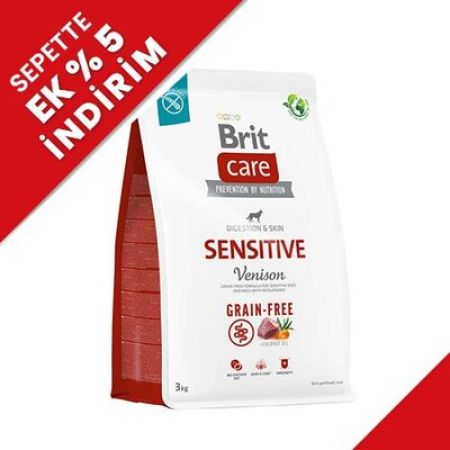 Brit Care Sensitive Geyik Etli ve Patatesli Tahılsız Köpek Maması 3 Kg