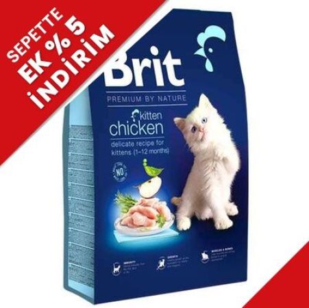 Brit Premium Kitten Tavuk ve Somonlu Yavru Kedi Maması 8 Kg