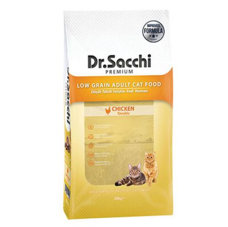 Dr. Sacchi Basic Tavuk Etli Kedi Maması 10 Kg