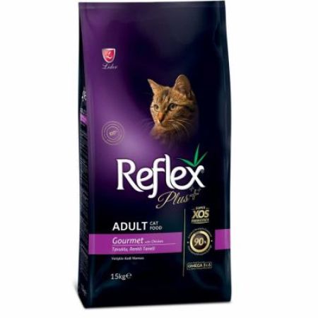 Reflex Plus Gourmet Tavuk Etli Renkli Kedi Maması 1.5 Kg