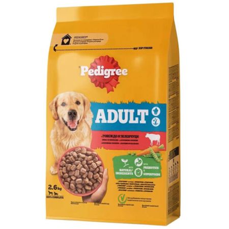 Pedigree Sığır Eti ve Sebzeli Köpek Maması 2,6 Kg