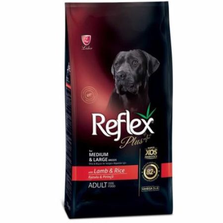 Reflex Plus Kuzulu Orta ve Büyük Irk Köpek Maması 3 Kg