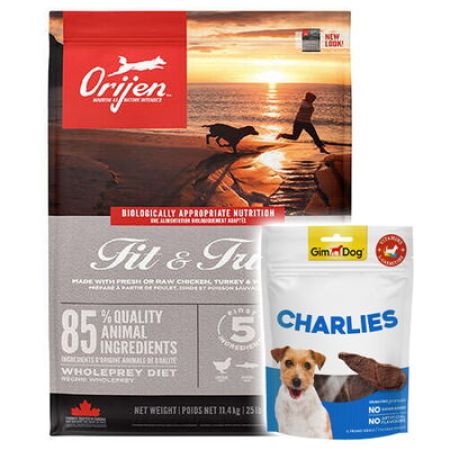 Orijen Fit Trim Yetişkin Tahılsız Köpek Maması 11,4 Kg + Gimdog 70 Gr Köpek Ödülü