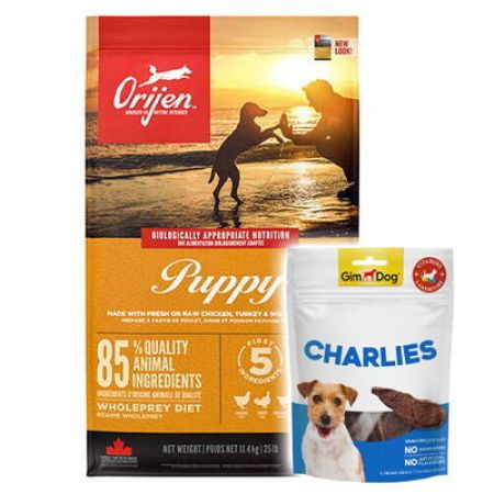 Orijen Puppy Tahılsız Yavru Köpek Maması 11,4 Kg + Gimdog 70 Gr Köpek Ödülü