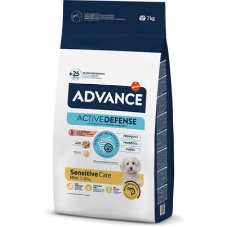 Advance Mini Sensitive Somonlu Küçük Irk Köpek Maması 7 Kg + Temizlik Mendili