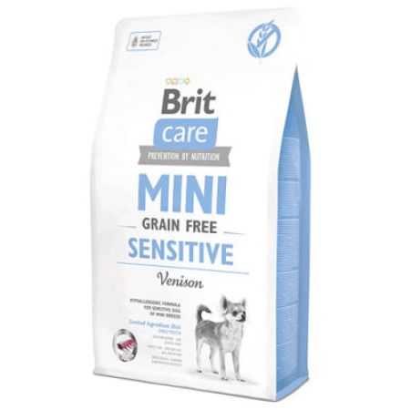 Brit Care Mini Sensitive Geyikli Küçük Irk Tahılsız Köpek Maması 2 Kg + Temizlik Mendili