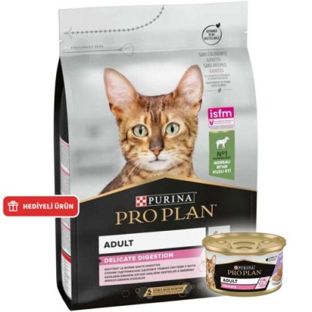 Pro Plan Delicate Kuzu Etli Hassas Sindirim Kedi Maması 1,5 Kg + Pro Plan Konserve 85 Gr