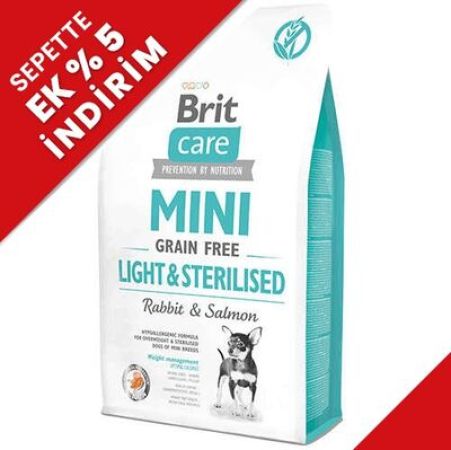 Brit Care Mini Light Kısırlaştırılmış Küçük Irk Tahılsız Köpek Maması 2 Kg
