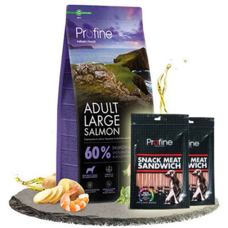 Profine Adult Large Somonlu Köpek Maması 12 Kg + 2 Adet Profine Köpek Ödülü