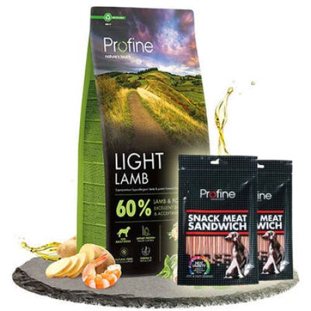 Profine Light Lamb Kuzu Etli Hipo-Alerjenik Köpek Maması 12 Kg + 2 Adet Profine Köpek Ödülü