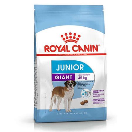 Royal Canin Giant Junior İri Irk Yavru Köpek Maması 15 Kg + Wanpy Creamy Treat 5x14 Gr