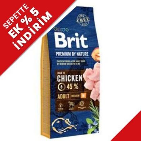 Brit Premium Medium Tavuklu Orta Irk Köpek Maması 15 Kg