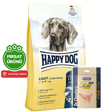 Happy Dog Light Calorie Control Diyet Köpek Maması 12 Kg + 2 Adet Dr. Clauders Ödül 80 Gr