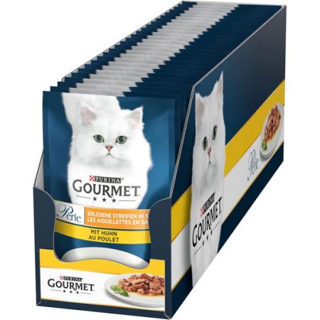 Gourmet Perle Box Izgara Tavuklu Yaş Kedi Maması 85 Gr - 26 Adet
