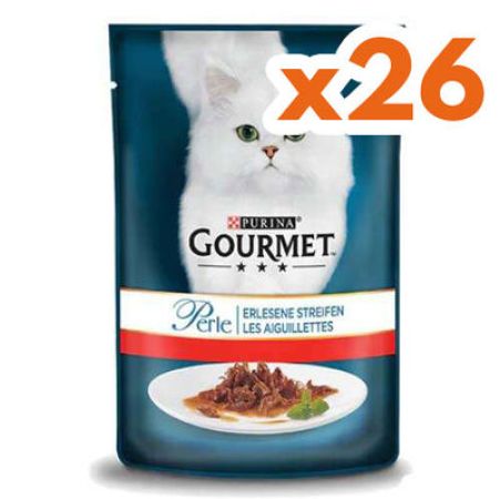 Gourmet Perle Izgara Sığır Etli Yaş Kedi Maması 85 Gr - 26 Adet