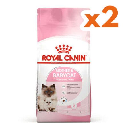 Royal Canin Mother & Babycat Yavru Kedi Maması 4 Kg x 2 Adet + 2 Adet Wanpy Creamy Treat 5x14 Gr