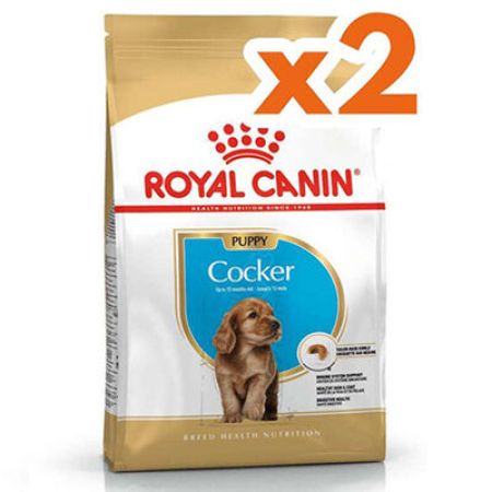 Royal Canin Cocker Puppy Irk Yavru Köpek Maması 3 Kg x 2 Adet + 2 Adet Wanpy Creamy Treat 5x14 Gr