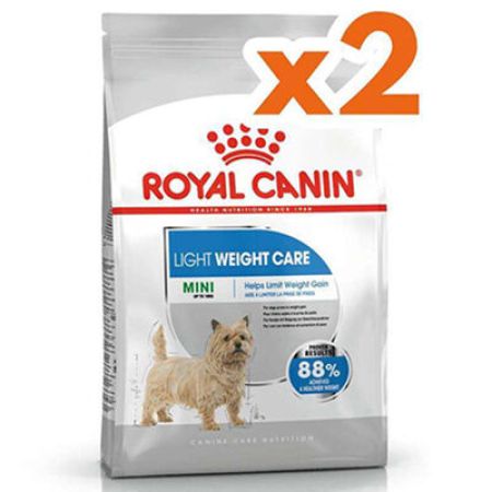 Royal Canin Mini Light Küçük Irk Diyet Köpek Maması 3 Kg x 2 Adet + 2 Adet Wanpy Creamy Treat 5x14 Gr