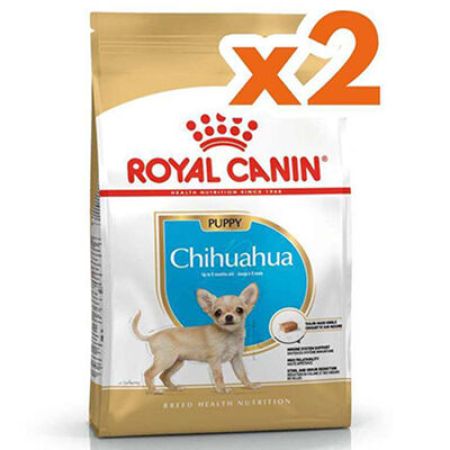 Royal Canin Chihuahua Puppy Yavru Köpek Maması 1,5 Kg x 2 Adet + 2 Adet Wanpy Creamy Treat 5x14 Gr