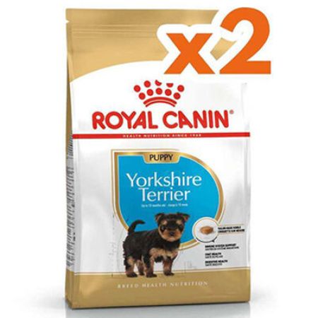 Royal Canin Yorkshire Terrier Puppy Yavru Köpek Maması 1,5 Kg x 2 Adet + 2 Adet Wanpy Creamy Treat 5x14 Gr