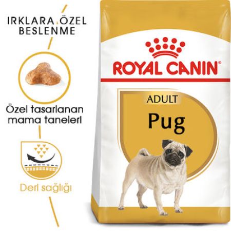 Royal Canin Pug Irkına Özel Köpek Maması 1,5 Kg x 2 Adet + Temizlik Mendili