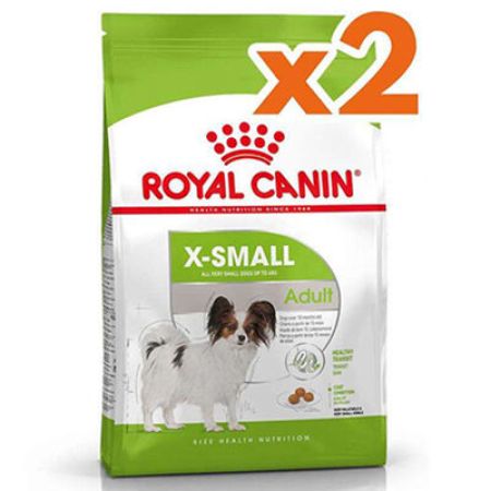 Royal Canin X-Small Küçük Irk Köpek Maması 1,5 Kg x 2 Adet + 2 Adet Wanpy Creamy Treat 5x14 Gr