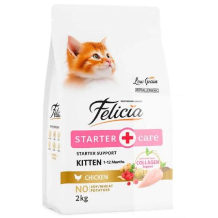 Felicia Hypoallergenic Starter Care Kitten Düşük Tahıllı Tavuklu Yavru Kedi Maması 2 Kg
