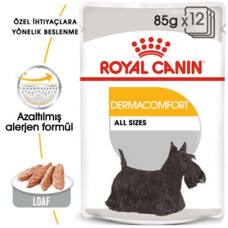 Royal Canin Pouch Dermacomfort Deri Tüy Sağlığı Köpek Yaş Maması 85 Gr - BOX - x 12 Adet