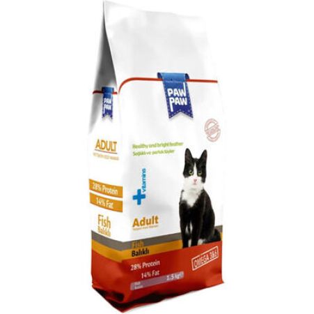 Paw Paw Balıklı Yetişkin Kedi Maması 15 Kg