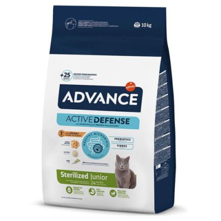 Advance Junior Kısırlaştırılmış Yavru Kedi Maması 10 Kg + Temizlik Mendili
