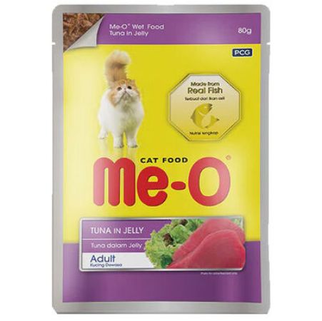 Me-O Pouch Ton Balıklı Jöleli Yaş Kedi Maması 80 Gr