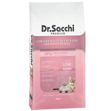 Dr. Sacchi Kitten Biftek ve Kuzu Etli Yavru Kedi Maması 10 Kg