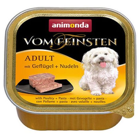 Animonda 82614 Vom Feinsten Kümes Hayvanı Makarna Köpek Yaş Maması 150 Gr