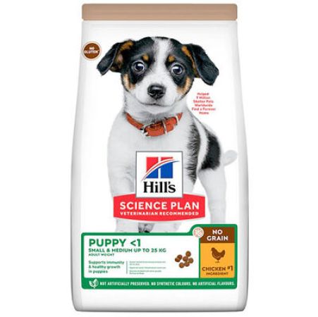 Hills No Grain Puppy Tavuklu Küçük ve Orta Irk Tahılsız Yavru Köpek Maması 2,5 Kg