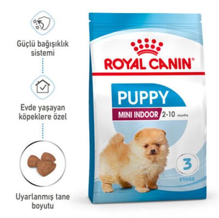 Royal Canin Mini Indoor Puppy Yavru Köpek Maması 1,5 Kg + Temizlik Mendili