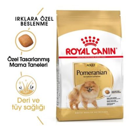 Royal Canin Pomeranian Yetişkin Köpek Irk Maması 3 Kg + Temizlik Mendili
