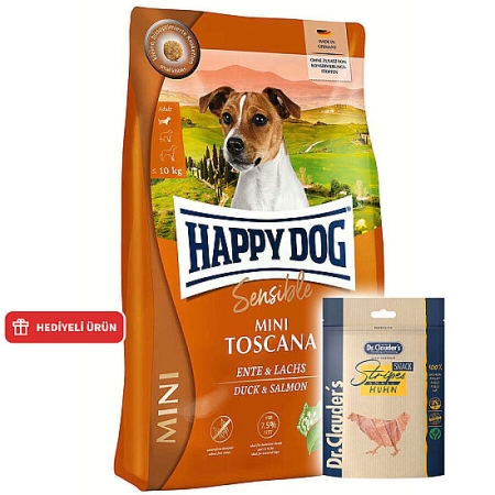 Happy Dog Mini Toscana Küçük Irk Tahılsız Köpek Maması 4 Kg + Dr. Clauders Ödül 80 Gr