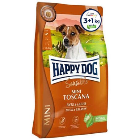 Happy Dog Mini Toscana Küçük Irk Tahılsız Köpek Maması 4 Kg