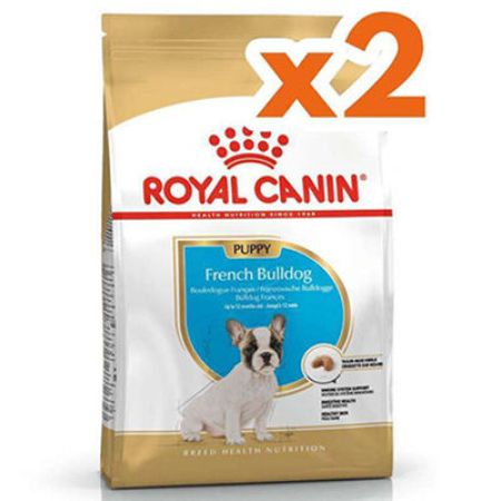 Royal Canin French Bulldog Puppy Yavru Köpek Maması 3 Kg x 2 Adet + 2 Adet Wanpy Creamy Treat 5x14 Gr