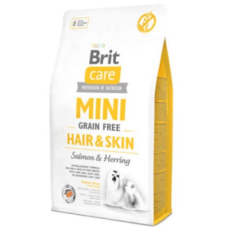 Brit Care Mini Hair Skin Küçük Irk Tahılsız Köpek Maması 7 Kg + Temizlik Mendili