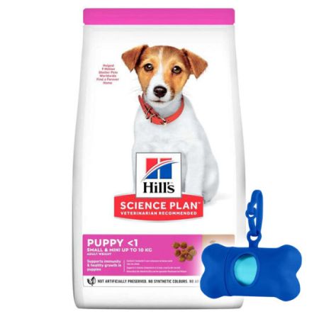 Hills Small & Miniature Puppy Küçük Irk Kuzulu Yavru Köpek Maması 3 Kg + Poşet Taşıma Çantası