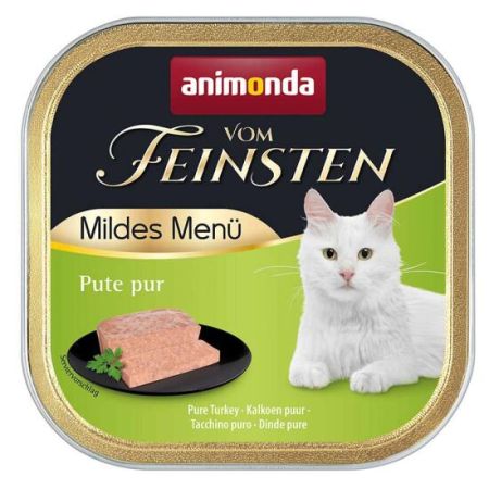Animonda 083856 Vom Feinsten Kısırlaştırılmış Hindili Kedi Yaş Maması 100 Gr