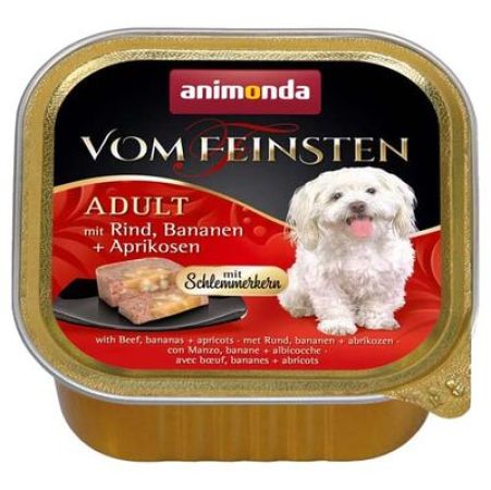 Animonda 082666 Vom Feinsten Sığır Eti Muz ve Kayısılı Köpek Yaş Maması 150 Gr