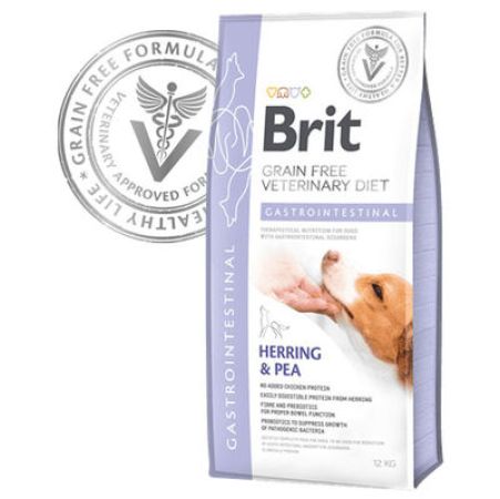 Brit Veterinary Diets Gastrointestinal Tahılsız Ringa Balıklı Köpek Maması 2 Kg + Temizlik Mendili