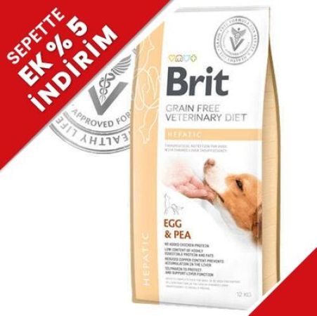 Brit Veterinary Diets Hepatic Tahılsız Yumurta Bezelye Köpek Maması 12 Kg