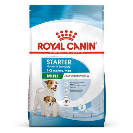 Royal Canin Mini Starter Küçük Irk Anne ve Yavru Köpek Maması 4 Kg + Wanpy Creamy Treat 5x14 Gr
