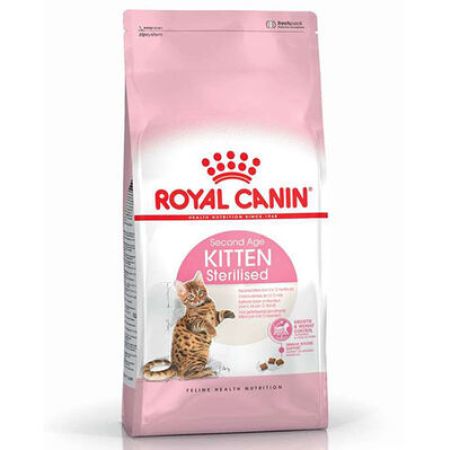 Royal Canin Kitten Sterilised Kısırlaştırılmış Yavru Kedi Maması 2 Kg + Wanpy Creamy Treat 5x14 Gr