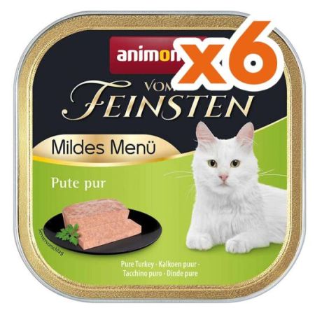 Animonda 083856 Vom Feinsten Kısırlaştırılmış Hindili Kedi Yaş Maması 100 Gr x 6 Adet