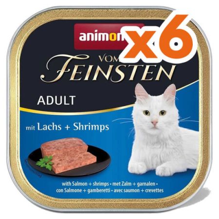 Animonda 83202 Vom Feinsten Somonlu ve Karidesli Kedi Yaş Maması 100 Gr x 6 Adet